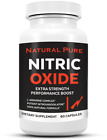 Nitric Oxide Booster Extra Strength Capsules L-Arginine Supplement Muscle Growth