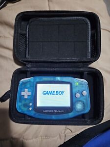 Nintendo Game Boy Advance Console System With IPS Screen- Clear Blue UNTESTED