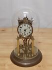Antique DRGM German 400 Day Brass Torsion Anniversary Dome Clock - UNTESTED