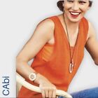 CAbi Siren Orange Knit Sweater Vest Top Style # 5012  Womens XS