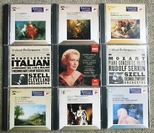 George Szell Classical 9 CD Lot Beethoven Mozart Wagner & more Very Clean