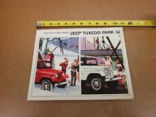 1963 Jeep Kaiser Tuxedo Park Mark IV sales brochure 8 pg ORIGINAL literature
