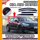 WINDOW VISORS for 2018 → 2024 Kia Rio Hatch / DEFLECTOR VENT SHADE RAIN GUARD (For: 2022 Kia Rio)