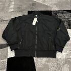 Adidas Stella McCartney Black Woven Bomber Jacket Women Sz NWT HG6887 MSRP: $300