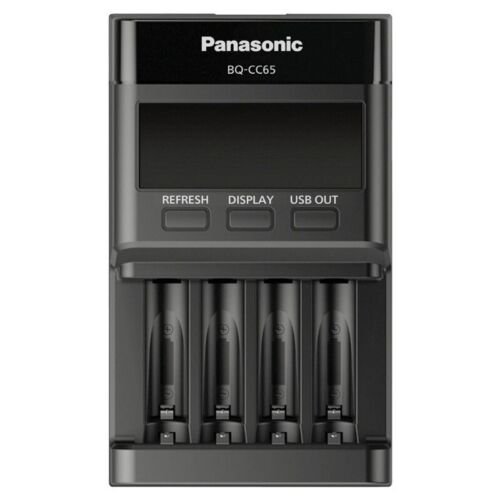 Panasonic Eneloop PRO Professional Charger LCD screen LED USB output BQ-CC65