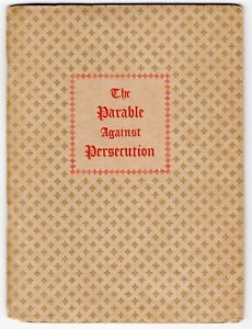 Ben Franklin - 1927 small press Parable Against Persecution, New Bible Chapter