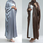 Dubai Muslim Women Open Kimono Cardigan Abaya Kaftan Dress Islamic Turkey Gown
