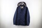 Vintage 90s Streetwear Mens Large Faded Flannel Lined Hooded Parka Jacket USA