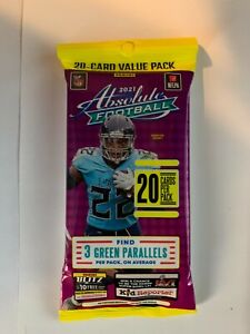 New Listing2021 PANINI ABSOLUTE FOOTBALL **20 CARD CELLO - VALUE PACK**KABOOM HUNT !!
