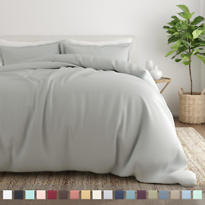 Kaycie Gray So Soft Collection Duvet Cover & Shams Luxurious Comfort Extra Soft