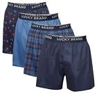 Lucky Brand Knit Boxer Shorts Cotton Assorted Solid Color Underwear 2 or 4 Pack
