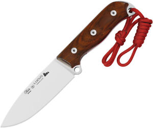 Nieto Lucus Cocobolo Brown Wood Stainless Steel Fixed Blade Knife 120C