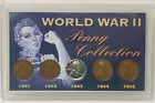 WORLD WAR II PENNY COLLECTION 5 COIN SET