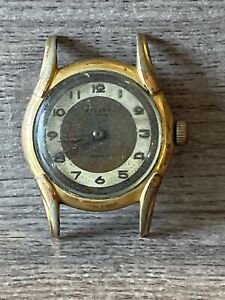 Vintage Record Watch,  SWISS Record MILITARY WATCH, FOR REPAIR, CAL 107 16J