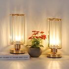 Crystal Bedside Table Lamps Set of 2 Nightstand Lamp with Metal Base for Bedroom
