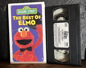 The Best Of Elmo VHS Sesame Street Cut Box Hard White Library Case ~ Sony Wonder