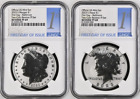 2023 S Reverse Morgan & Peace Silver Dollar $1 NGC PF69 First Day Baltimore #891