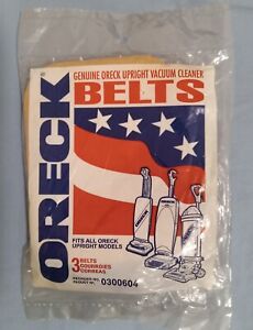 Oreck Vacuum Cleaner Belts Upright Oreck XL 0300604 bag 3 Belts Genuine New