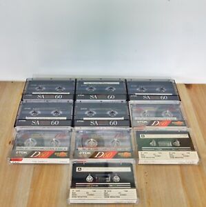 TDK Used Cassette Tapes - Lot of 10 - Sold as Blanks & As-Is (See Description)