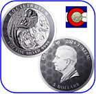 2024 Tokelau Equilibrium $5 1 oz BU Silver Coin in capsule - Pressburg Mint