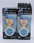 2 Splat Hair Chalk Silver Moon Washable Color Highlights Blue Pastel