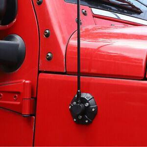 Black Antenna Base Cover For Jeep Wrangler JK JL JT 07-21 Car Auto Accessories A (For: Jeep)