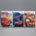 3 Nintendo WII Disney Cars Games: Race-O-Rama, Cars 2 And Mater-National