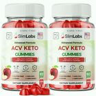 (2 Pack) SlimLabs Keto Gummies - ACV Gummies for Advanced Weight Loss