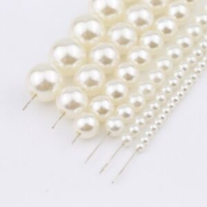 100pcs High Quality Czech Glass Pearl Round Beads Imitation Pearl Balls 3mm 6mm