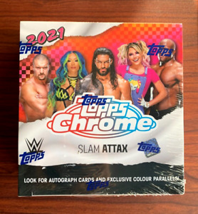 2021 Topps Chrome WWE Slam Attax Trading Cards Hobby Box - Factory Sealed