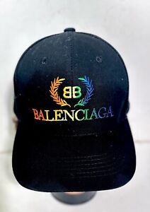 Balenciaga Rainbow Logo Black Hat
