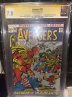 avengers 95 CGC Yellow label 7.0 Signed By Neal Adams