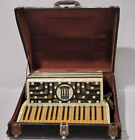 Vtg Scandalli Americano Mother of Pearl Keys Made in Italy Accordion in case