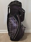 PING Ladies Golf Bag Serene Black Purple 14 Divider Shoulder Strap Torn Pouch