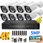 8CH H.265+ 5MP Lite 4K HD Outdoor CCTV Home Security Camera System Kit with DVR