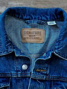 Levi's Men's Distressed Denim Medium Wash Jacket Signature Gold Tag Size Medium