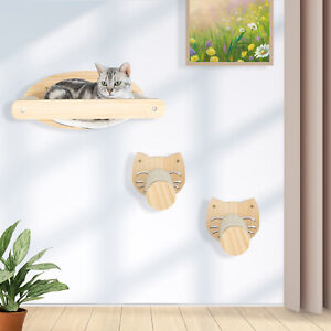 Wall Mounted Cat Shelf Sets - Cats Wall Furniture Climbing Shelves Cat Hammock