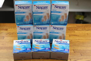 9 Variety 300 Count Nexcare Waterproof Bandages Stays on in Pool Holds 12 Hour