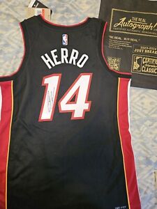 Tyler Herro Autographed Miami Heat Authentic Black Jersey(BECKETT) Authenticated