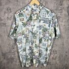Vintage Reyn Spooner Hawaiian Aloha Shirt Multi Color XL