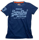 SUPER DRY Men Adult SMALL Blue Short Sleeve INDIGO EDITION #23 Crew Neck T Shirt