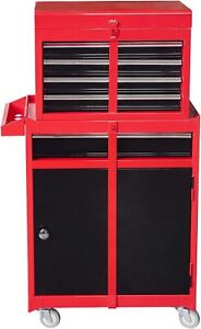 BIG RED ATBT1204R-RB Torin Rolling Garage Workshop Drawer Tool Chest Red/Black
