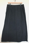 Covington Long Black Denim Skirt Conservative No Slits Modest Size 10