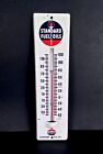Vintage Standard Fuel Oils Metal Advertising Thermometer Sign W/ Torch Logo