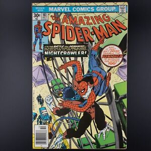 Amazing Spider-man Vol 1 #161 1976 Newstand, 🔑Jigsaw, Nightcrawler  F-VF