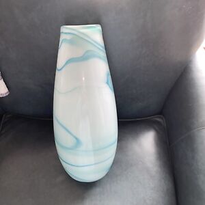 Vase 14 1/2 Inches. Teal Color