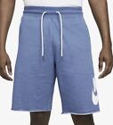 NWT Nike 836277-407 Men's Sportswear Shorts Cotton Loose Fit Blue White