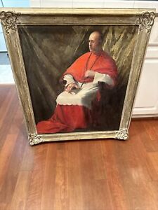 New Listing18th Century Catholic Preacher Church Oil Painting
