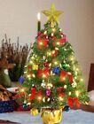 2 Ft  Christmas Tree,  Christmas Tree with LED Lights, Star Tree Topper