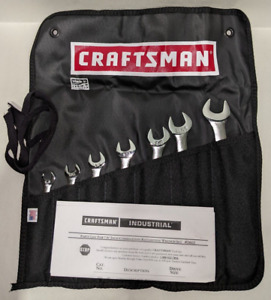 Craftsman Industrial 24623 USA 7 Piece SAE Ratcheting Wrench Set With Pouch